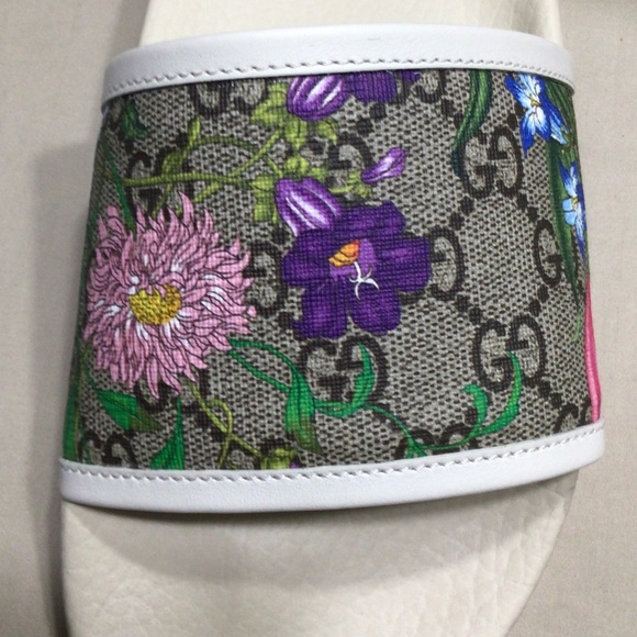 Gucci Supreme GG Floral slides - Picture 3 of 13